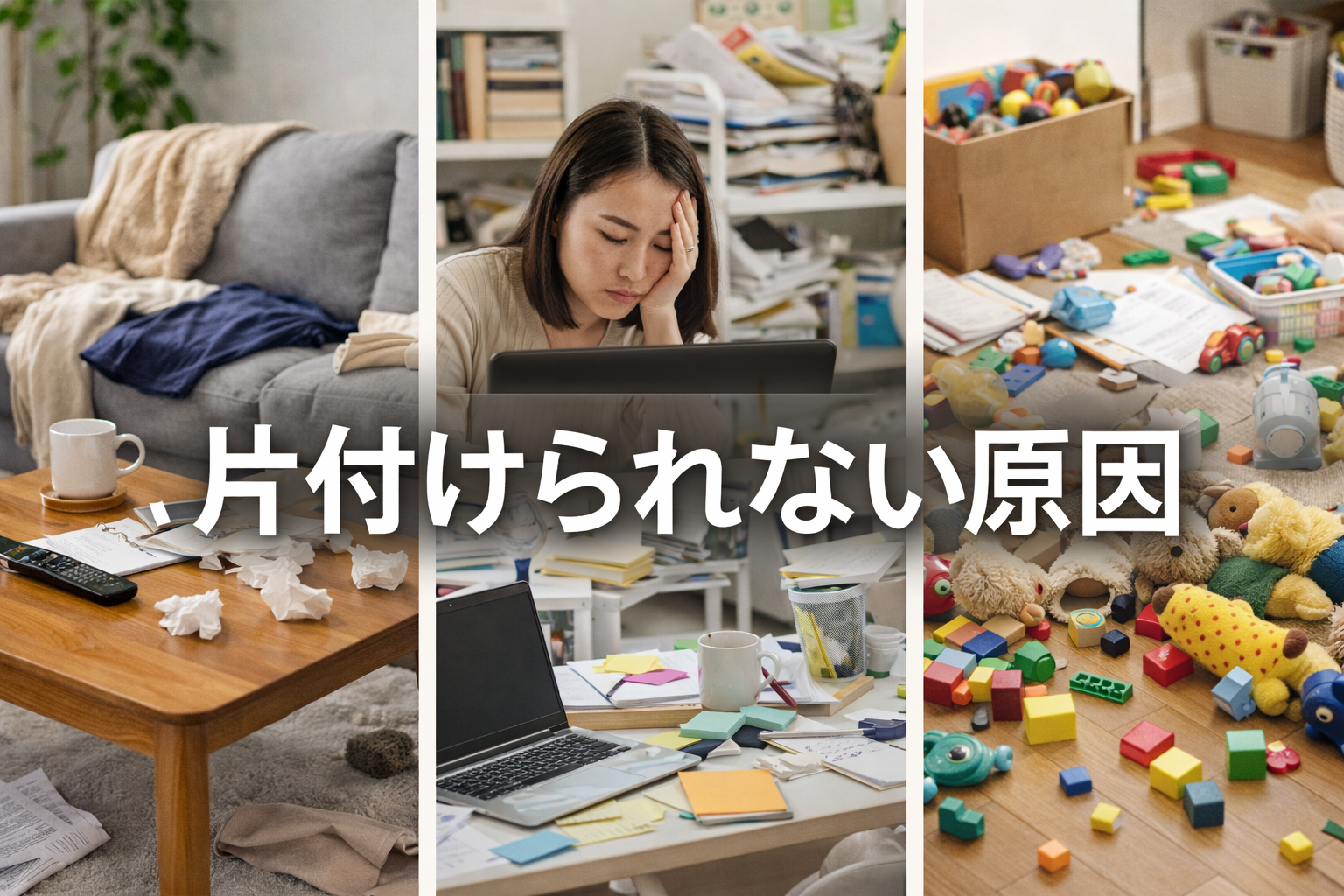 片付けられない原因